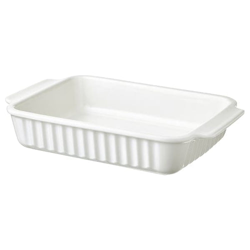 POETISK - Oven dish, off-white, 34x23 cm