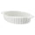POETISK - Oven dish, oval/off-white, 32x21 cm