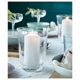 POMP vase/lantern, clear glass, 18 cm