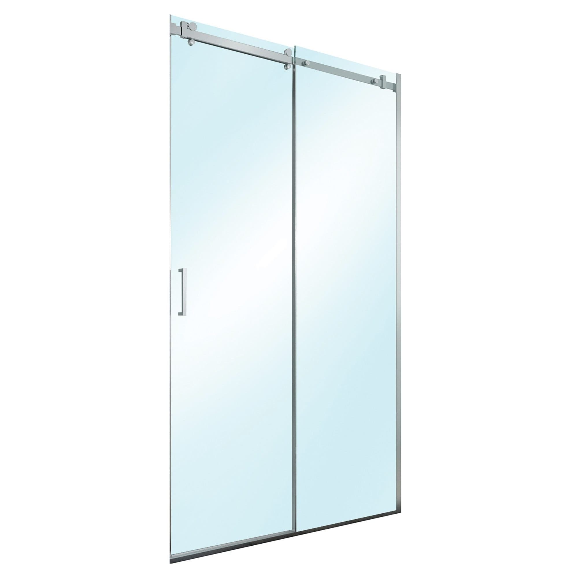 Porta doccia roller scorrevole 137-139,5 h200cm vetro temperato 8mm trasparente profili cromati