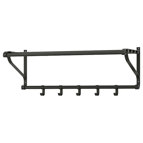 PORTIS - Rack, black, 90 cm