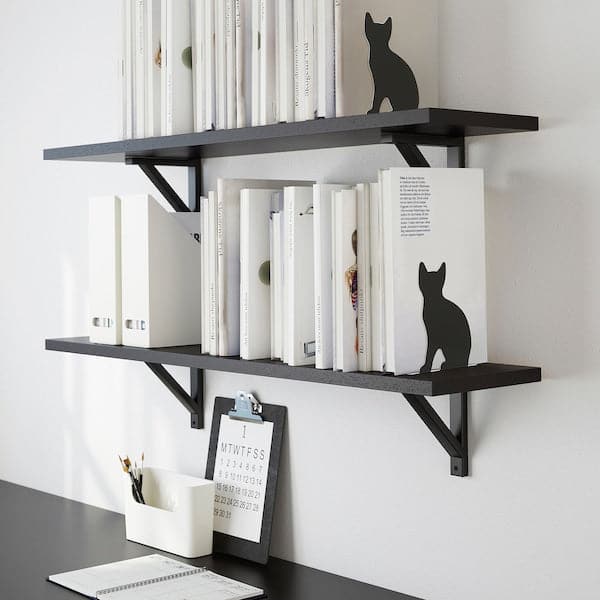 PORTVAKT - Bookends, black/cat , - best price from Maltashopper.com 00542446