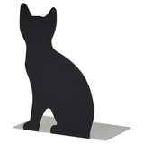 PORTVAKT book-end, black/cat, 12x14.5 cm