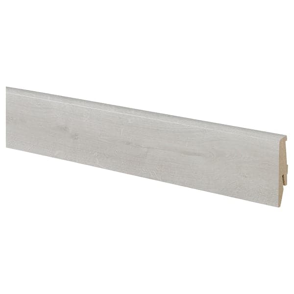 PRÄRIE Skirting board - white oak effect 200 cm