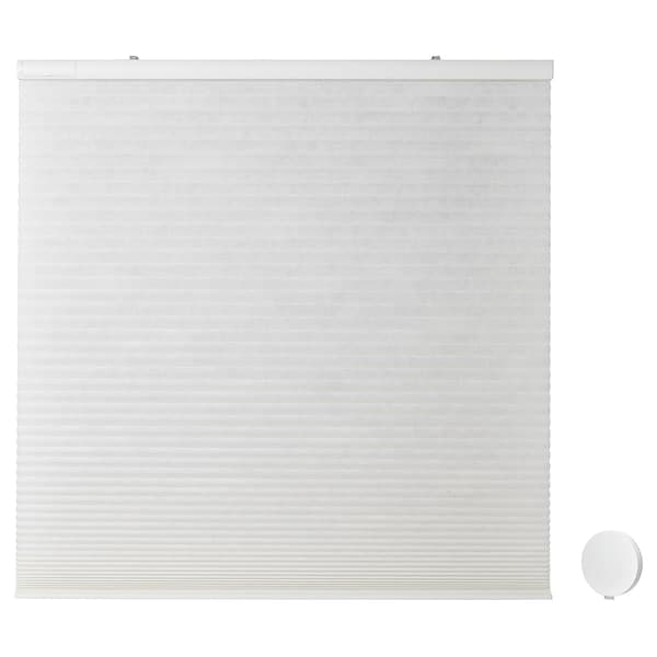 PRAKTLYSING - Honeycomb curtain with hub kit, white, 100x195 cm - best price from Maltashopper.com 29495883