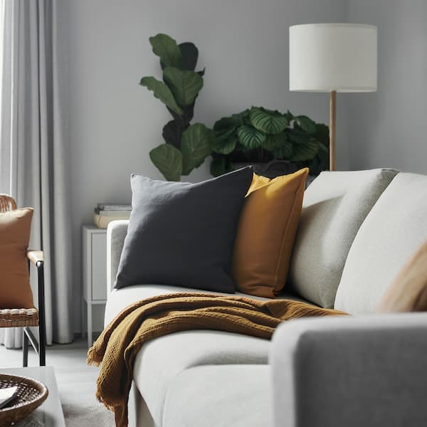 PRAKTSALVIA - Cushion cover, anthracite, 50x50 cm - best price from Maltashopper.com 30511575