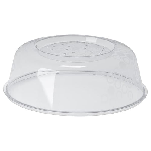 PRICKIG - Microwave lid, grey, 26 cm