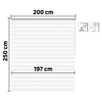 BOLERO ROLLER BLIND NIGHT&amp;DAY WHITE 200X250CM - best price from Maltashopper.com BR480010994