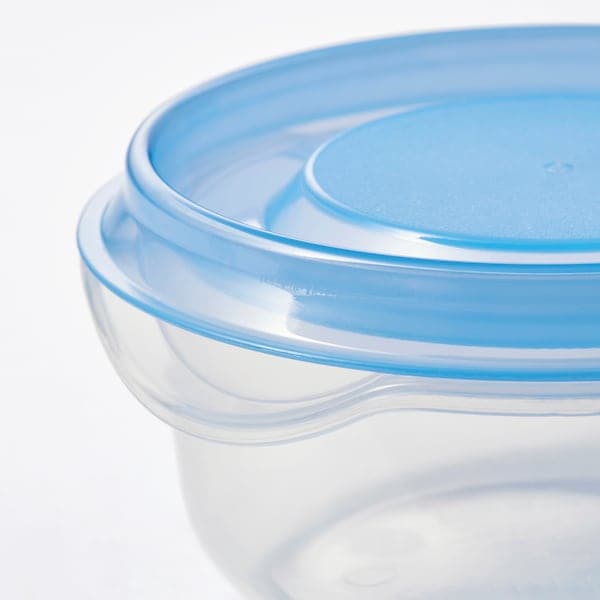 PRUTA - Food container, transparent/blue, 70 ml - best price from Maltashopper.com 70444942
