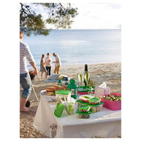 PRUTA - Food container, set of 17, transparent/green - best price from Maltashopper.com 60149673
