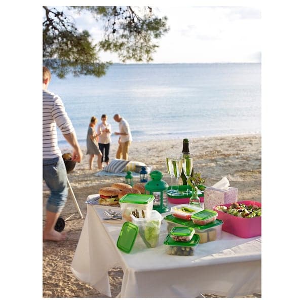 PRUTA - Food container, set of 17, transparent/green - Premium  from Ikea - Just €6.99! Shop now at Maltashopper.com