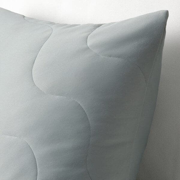 PUCKELMAL - Cushion cover, light grey-turquoise, 50x50 cm - best price from Maltashopper.com 00513854