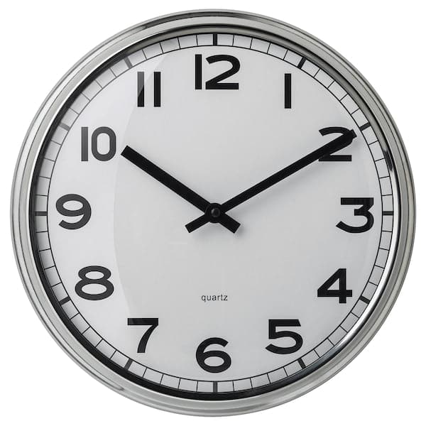 PUGG - Wall clock, low-voltage/stainless steel, 32 cm - best price from Maltashopper.com 90540853