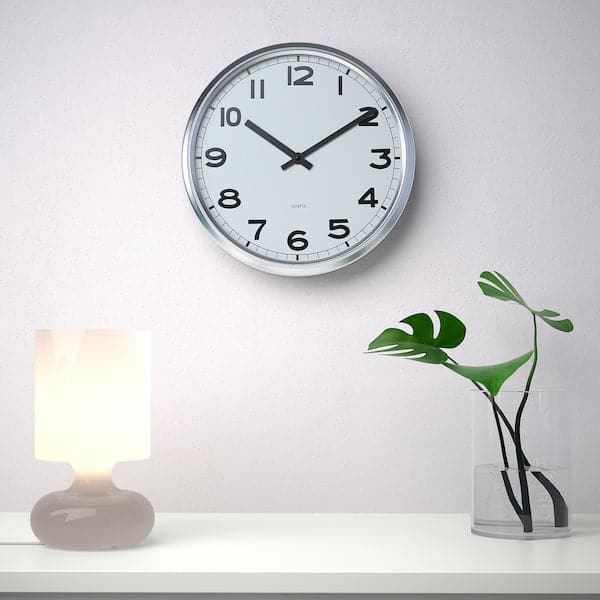PUGG - Wall clock, low-voltage/stainless steel, 32 cm - best price from Maltashopper.com 90540853