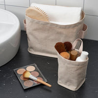 PURRPINGLA - Storage basket, textile/beige, 10x10x15 cm - best price from Maltashopper.com 80565976