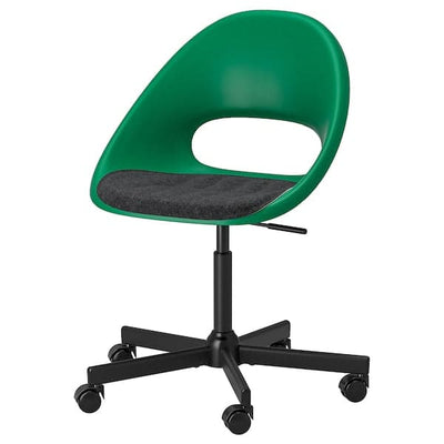 MALINDA Chair cushion, dark green, 40/35x38x7 cm - IKEA