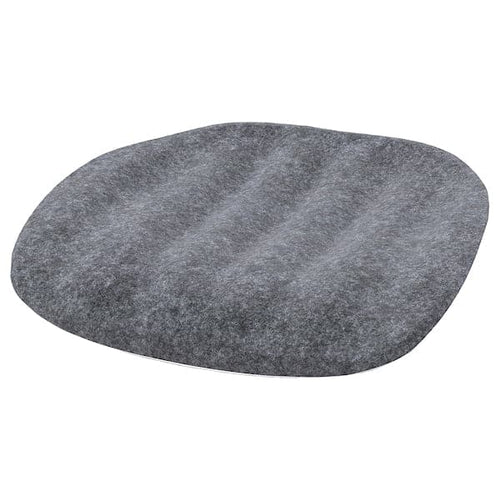 PYNTEN - Cushion for desk chair, dark grey, 33x32 cm
