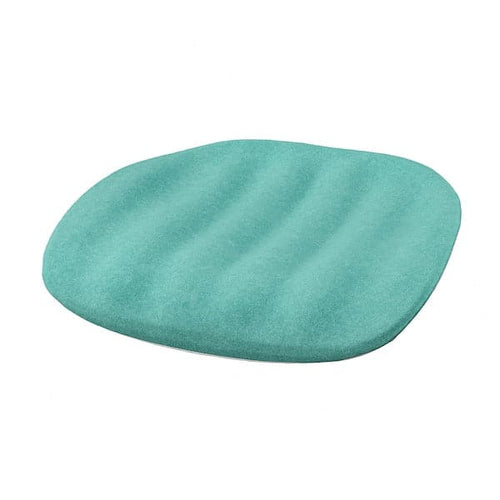 PYNTEN - Cushion for desk chair, turquoise, 33x32 cm