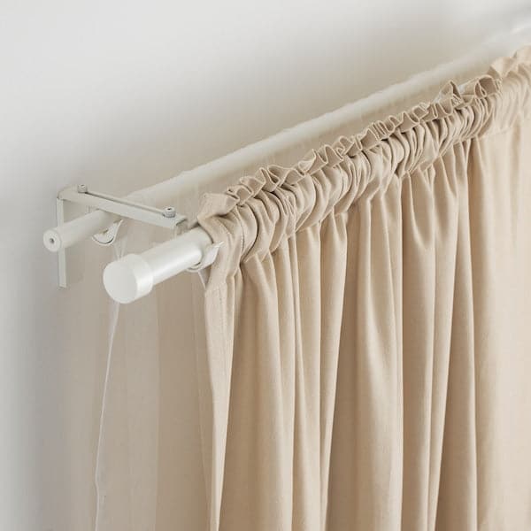Ikea RÄCKA - Curtain rod, white, 210-385 cm
