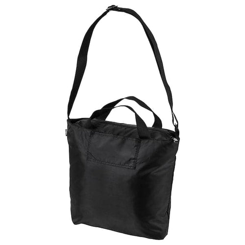 RÄCKLA - Bag, foldable, black, 48x36 cm/20 l