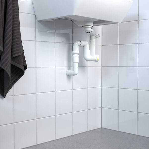 Ikea RÄNNILEN - Water trap w flexible pipe, 1 bowl