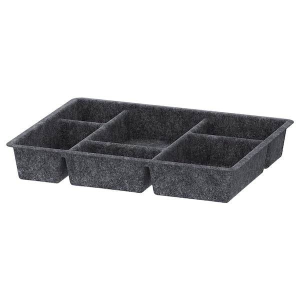 RAGGISAR - Tray, dark grey, 40x30 cm