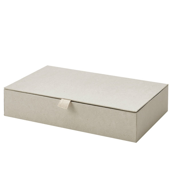 RÅGODLING - Box with compartments, natural colour/beige, 30x18x6 cm - best price from Maltashopper.com 60565821
