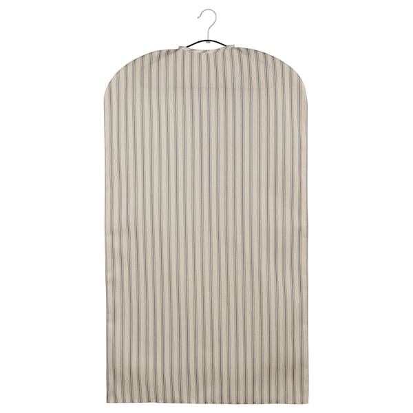 RÅGODLING - Clothes cover, textile striped/beige anthracite - best price from Maltashopper.com 70565830