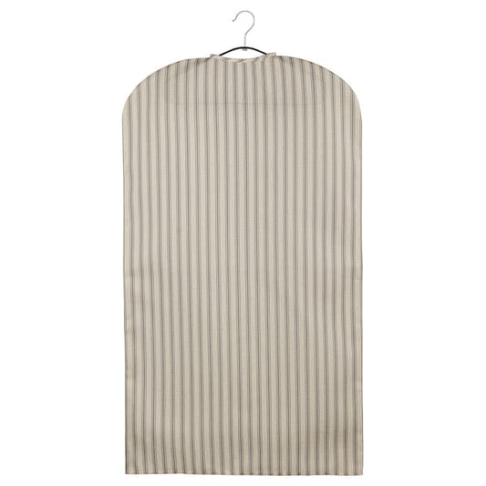 Ikea RÅGODLING - Clothes cover, textile striped/beige anthracite