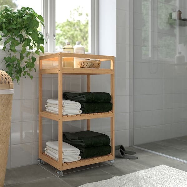 Ikea RÅGRUND - Trolley, bamboo, 42x33x76 cm