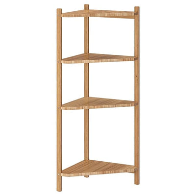 RÅGRUND Corner shelf - bamboo 34x99 cm , 34x99 cm - best price from Maltashopper.com 40253081