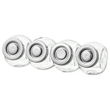 RAJTAN spice jar, glass/aluminium-colour, 15 cl, 4 pack