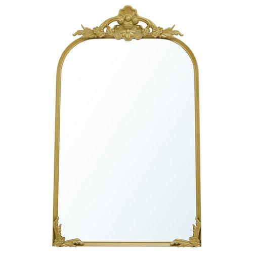 RÅMEBO - Mirror, gold-colour, 63x90 cm