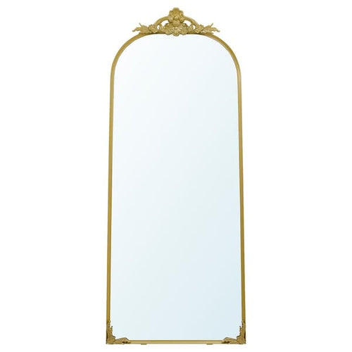 RÅMEBO - Mirror, gold-colour, 75x168 cm