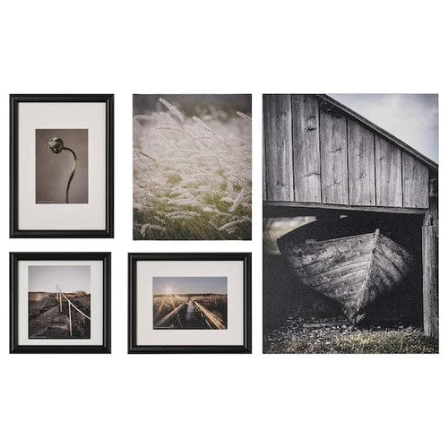 RAMHÄLL - Picture, set of 5, peaceful outdoors