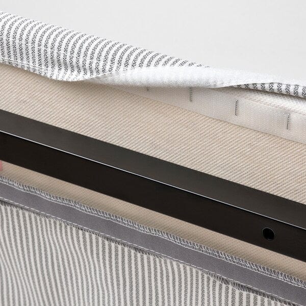 Ikea RAMNEFJÄLL - Bed frame cover, Klovsta grey/white,140x200 cm