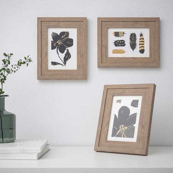 Ikea RAMSBORG Frame - brown 13x18 cm ,