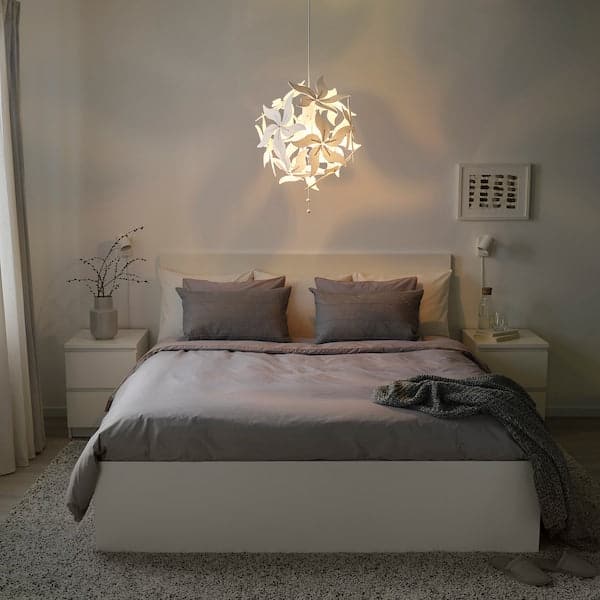 Ikea RAMSELE - Pendant lamp, flower/white, 43 cm
