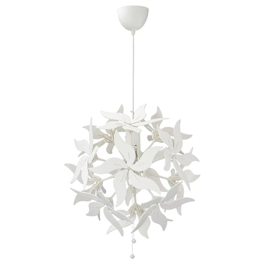 Ikea RAMSELE - Pendant lamp, flower/white, 43 cm