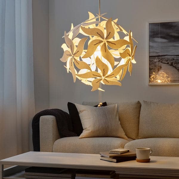 Ikea RAMSELE - Pendant lamp, flower/white, 43 cm