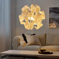 RAMSELE - Pendant lamp, geometric/white, 43 cm - best price from Maltashopper.com 50407097