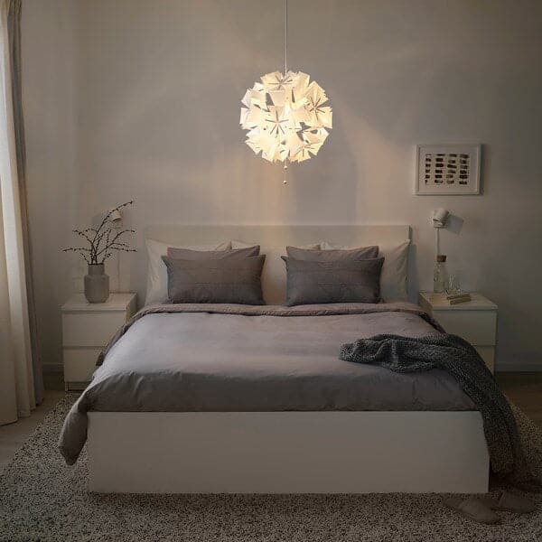 Ikea RAMSELE - Pendant lamp, geometric/white, 43 cm
