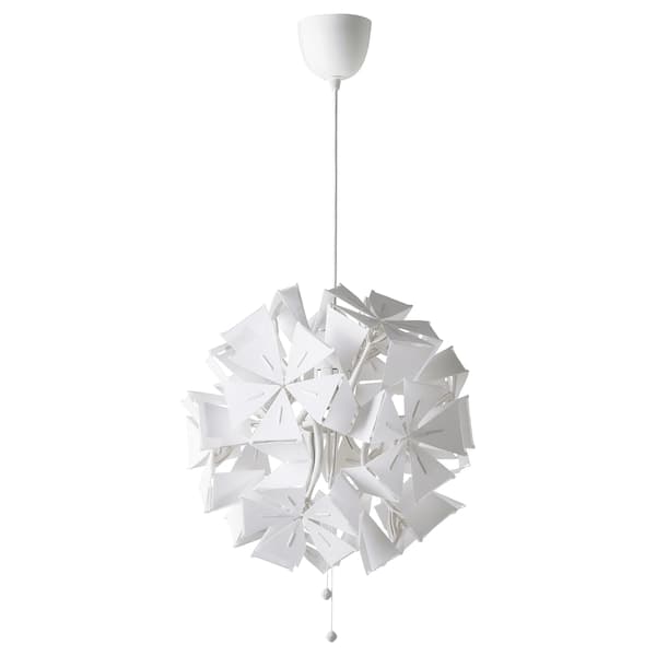 Ikea RAMSELE - Pendant lamp, geometric/white, 43 cm