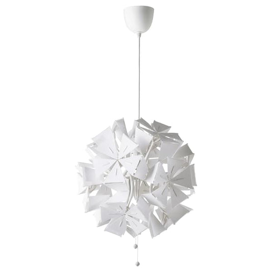 Ikea RAMSELE - Pendant lamp, geometric/white, 43 cm