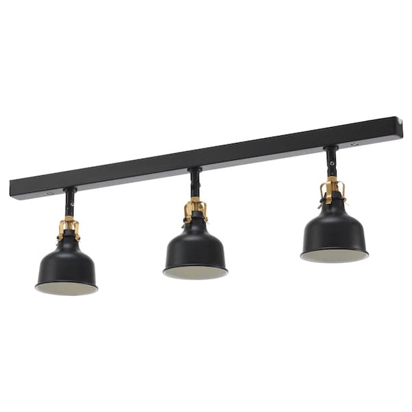 Ikea RANARP - Ceiling track, 3-spots, black