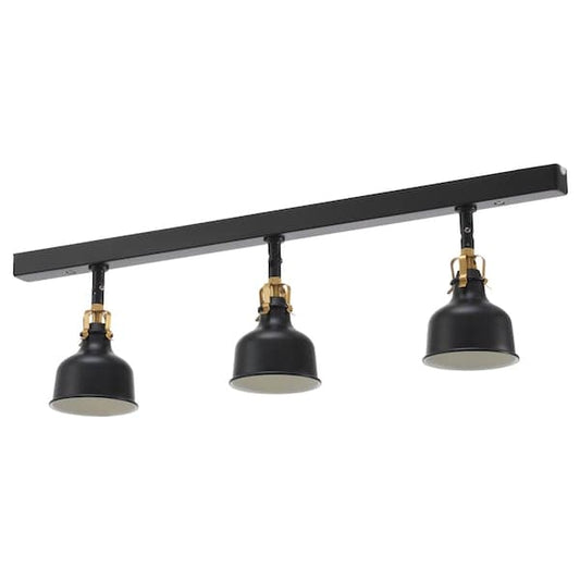 Ikea RANARP - Ceiling track, 3-spots, black