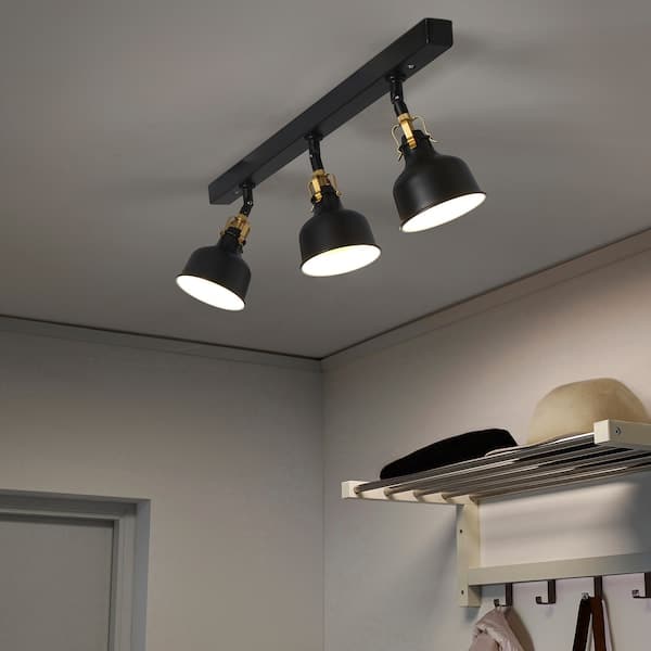 Ikea RANARP - Ceiling track, 3-spots, black