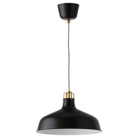 RANARP - Pendant lamp, black, 38 cm - best price from Maltashopper.com 20390951