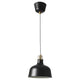 RANARP pendant lamp, black, 23 cm