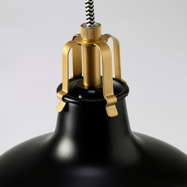 RANARP - Pendant lamp, black, 23 cm - best price from Maltashopper.com 90396389